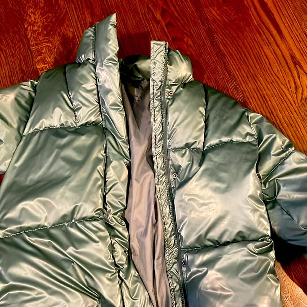 GUC Zara green puffer size 10